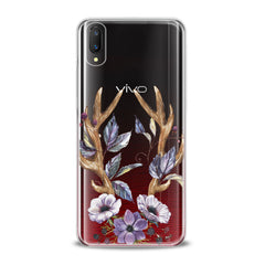 Lex Altern TPU Silicone VIVO Case Floral Antlers Art