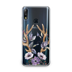 Lex Altern TPU Silicone Asus Zenfone Case Floral Antlers Art