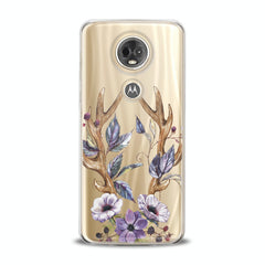 Lex Altern TPU Silicone Motorola Case Floral Antlers Art