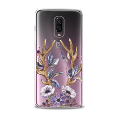 Lex Altern TPU Silicone Phone Case Floral Antlers Art