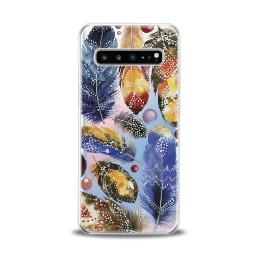 Lex Altern Bright Feather Theme Samsung Galaxy Case