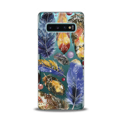Lex Altern TPU Silicone Samsung Galaxy Case Bright Feather Theme