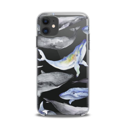 Lex Altern TPU Silicone iPhone Case Funny Whale Print