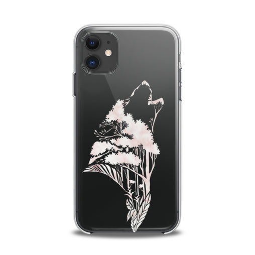 Lex Altern TPU Silicone iPhone Case Floral Wolf