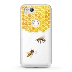 Lex Altern TPU Silicone Google Pixel Case Honeycomb Bee