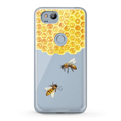 Lex Altern TPU Silicone Google Pixel Case Honeycomb Bee