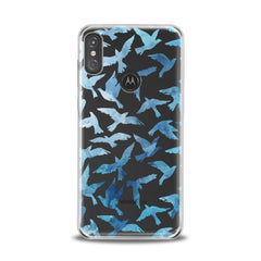 Lex Altern TPU Silicone Motorola Case Printed Blue Doves