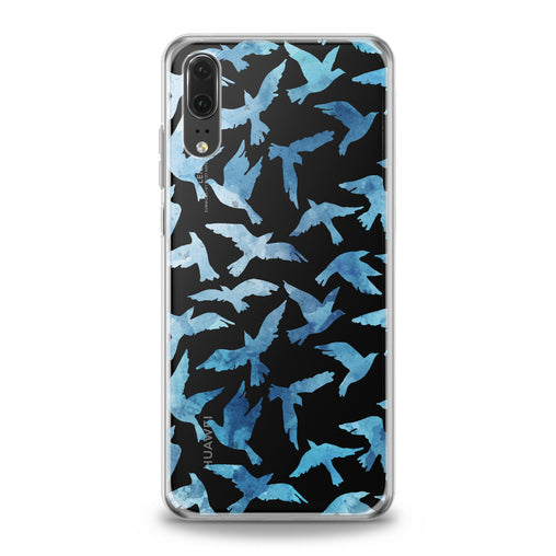Lex Altern Printed Blue Doves Huawei Honor Case
