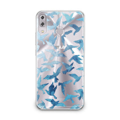 Lex Altern TPU Silicone Asus Zenfone Case Printed Blue Doves