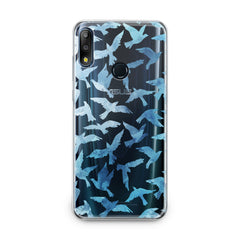 Lex Altern TPU Silicone Asus Zenfone Case Printed Blue Doves