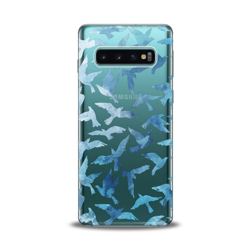 Lex Altern Printed Blue Doves Samsung Galaxy Case