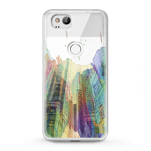 Lex Altern Google Pixel Case Watercolor City