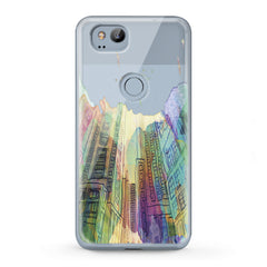 Lex Altern TPU Silicone Google Pixel Case Watercolor City