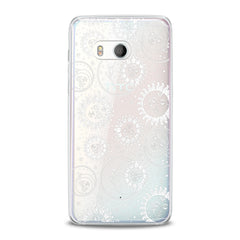 Lex Altern TPU Silicone HTC Case White Celestial Pattern