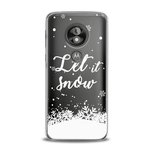 Lex Altern Snowy Quote Theme Motorola Case