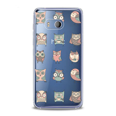 Lex Altern TPU Silicone HTC Case Adorable Owls