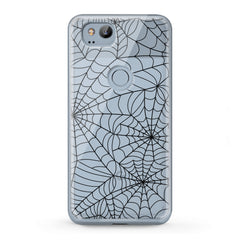 Lex Altern TPU Silicone Google Pixel Case Black Spiderweb Pattern