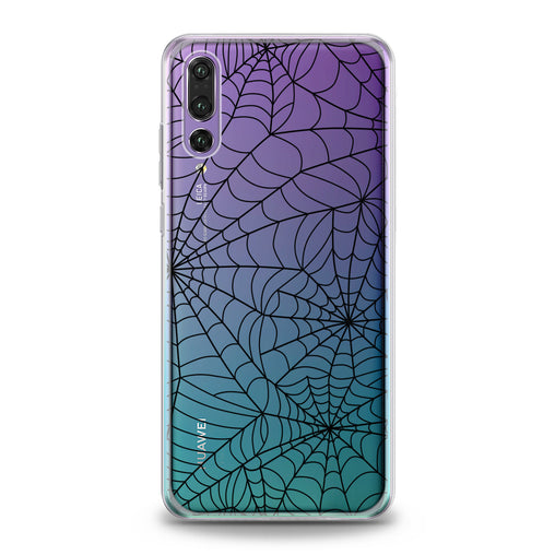 Lex Altern Black Spiderweb Pattern Huawei Honor Case
