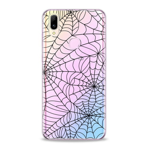 Lex Altern Black Spiderweb Pattern Vivo Case