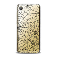 Lex Altern TPU Silicone HTC Case Black Spiderweb Pattern