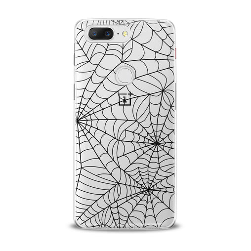 Lex Altern Black Spiderweb Pattern OnePlus Case