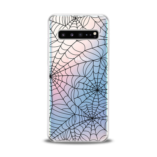 Lex Altern Black Spiderweb Pattern Samsung Galaxy Case