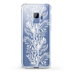 Lex Altern TPU Silicone Samsung Galaxy Case White Plants