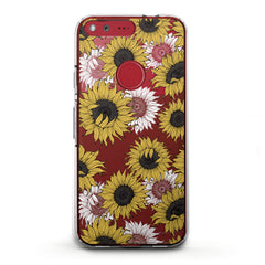 Lex Altern TPU Silicone Phone Case Sunflower Pattern