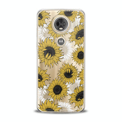 Lex Altern TPU Silicone Motorola Case Sunflower Pattern