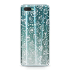 Lex Altern TPU Silicone Oppo Case Flower Drawing