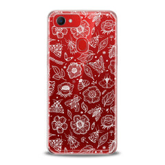 Lex Altern TPU Silicone Oppo Case Flower Drawing