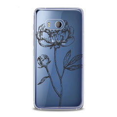 Lex Altern TPU Silicone HTC Case Floral Sketch