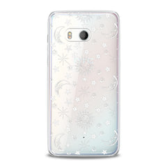 Lex Altern TPU Silicone HTC Case White Celestial Print