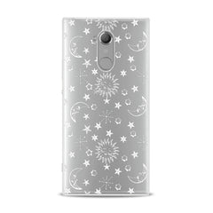 Lex Altern TPU Silicone Sony Xperia Case White Celestial Print