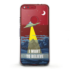 Lex Altern TPU Silicone Google Pixel Case UFO Quote Art