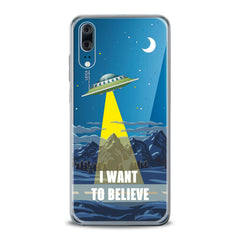 Lex Altern TPU Silicone Huawei Honor Case UFO Quote Art