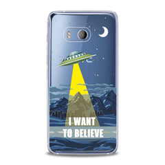 Lex Altern TPU Silicone HTC Case UFO Quote Art