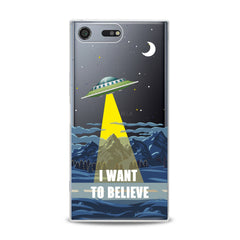 Lex Altern TPU Silicone Sony Xperia Case UFO Quote Art