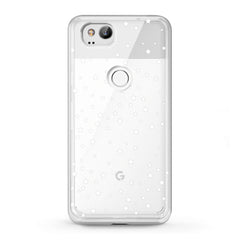 Lex Altern TPU Silicone Google Pixel Case White Stars