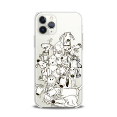 Lex Altern TPU Silicone iPhone Case Drawing Dogs