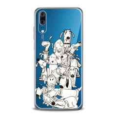 Lex Altern TPU Silicone Huawei Honor Case Drawing Dogs