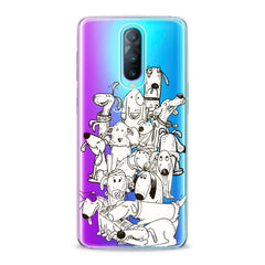 Lex Altern TPU Silicone Oppo Case Drawing Dogs