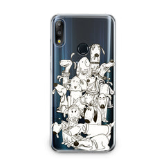Lex Altern TPU Silicone Asus Zenfone Case Drawing Dogs