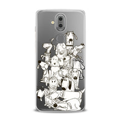 Lex Altern TPU Silicone Phone Case Drawing Dogs