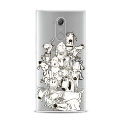 Lex Altern TPU Silicone Sony Xperia Case Drawing Dogs