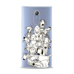 Lex Altern TPU Silicone Sony Xperia Case Drawing Dogs