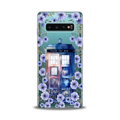 Lex Altern TPU Silicone Samsung Galaxy Case Floral Police Box