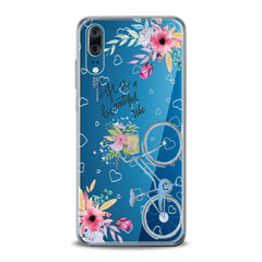 Lex Altern TPU Silicone Huawei Honor Case Bicycle Quote