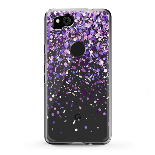 Lex Altern Google Pixel Case Purple Confetti