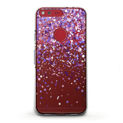 Lex Altern TPU Silicone Google Pixel Case Purple Confetti